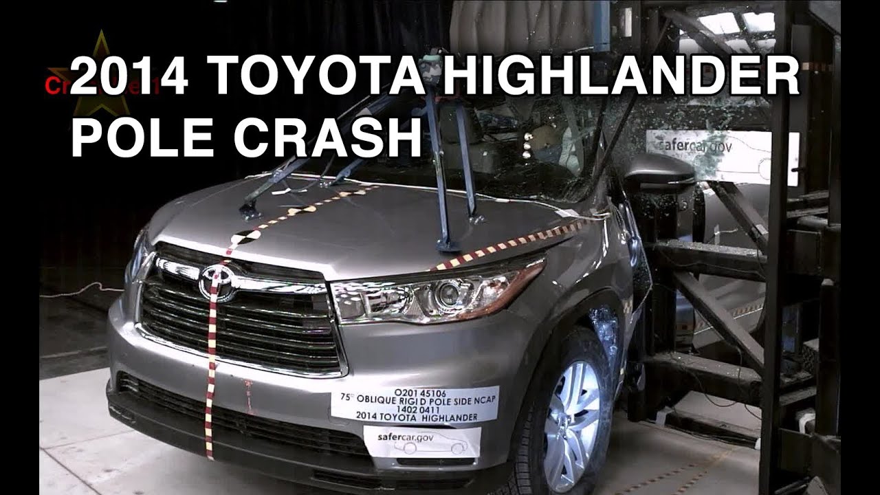 Toyota highlander crash test video
