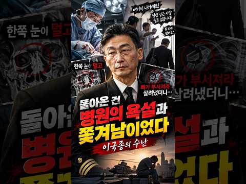 "한쪽 눈이 멀고 뼈가 부서져라 살려냈더니… 돌아온 건 병원의 욕설과 쫓겨남이었다?#이국종#외상센터#국군대전병원#아덴만#석해균