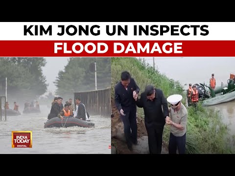Kim Jong-Un, Senior North Korean Leaders Board Small Boats To Inspect Impact Of Devastating Floods