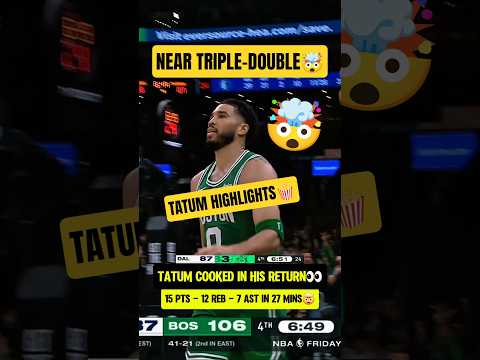 Tatum looked SCARY in his RETURN🧐