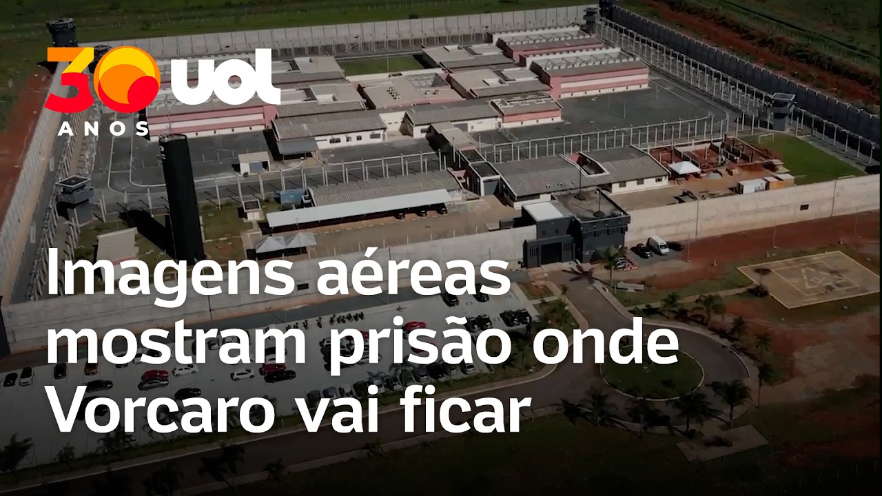 Vorcaro preso: Imagens aéreas mostram penitenciária onde dono do Master vai ficar em Brasília