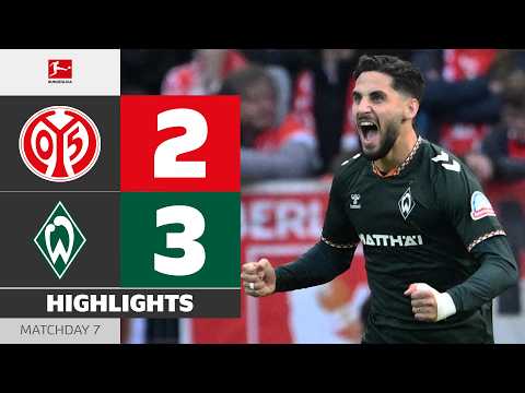 Reis And Füllkrug Do It Again! | MAINZ 05 - WERDER BREMEN | Highlights | Matchday 7 – Bundesliga