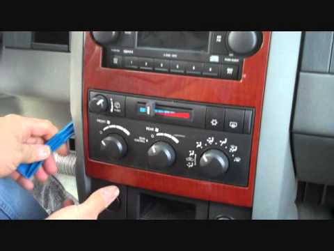 Dodge Durango Stereo Removal 2004-2007 - YouTube dodge factory radio wiring diagram 