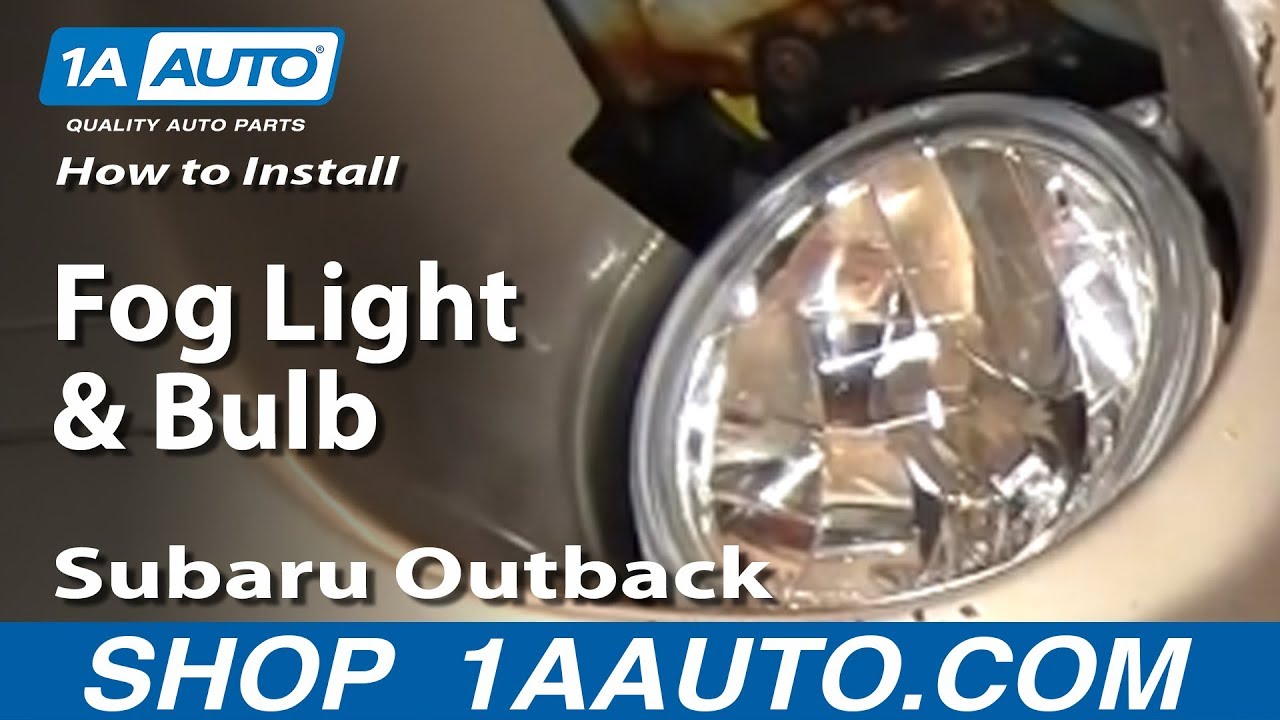 How To Install Replace Fog Light and Bulb Subaru Outback ... subaru baja fuse box 