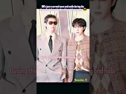 Namjoon's no need to try hard for photo shoot 📸 #hobi #kimtaehyung #kimnamjoon #kpopidols