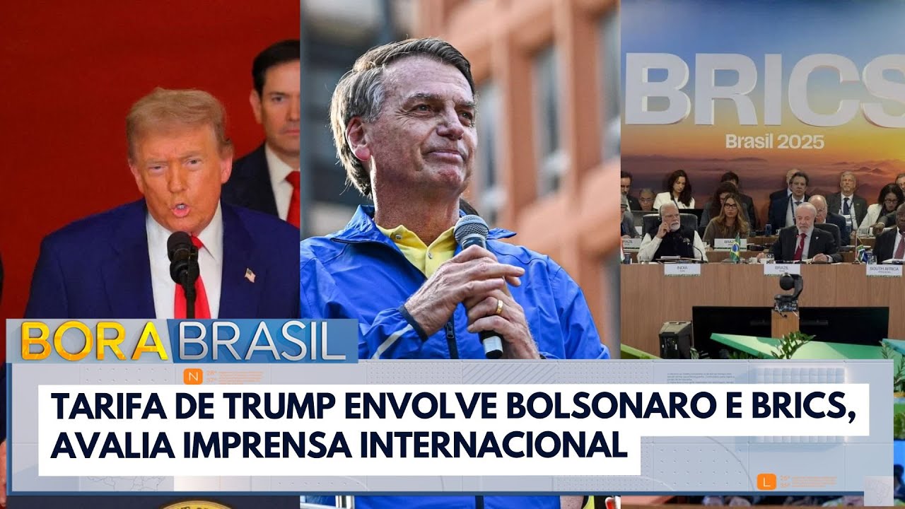 Imprensa internacional acredita que tarifas de Trump ao Brasil envolvem Bolsonaro e Brics