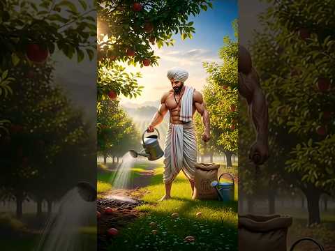 किसान और उसके लाल सेब 🍎 | दिल छू लेने वाली कहानी #ai #cartoon #shorts #like
