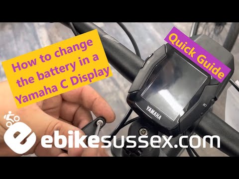 How to change the battery in Yamaha C Display