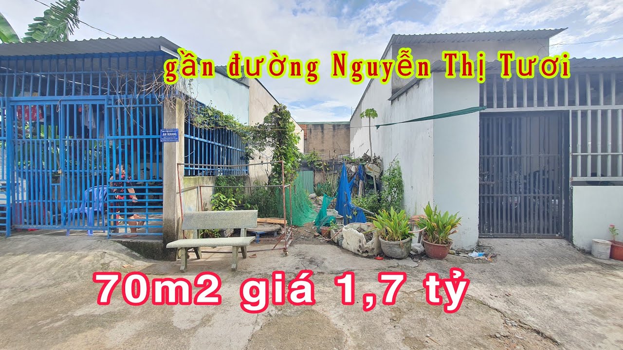 Bán đất giá rẻ Dĩ An 70m2, giá 1,7 tỷ TL gần Nguyễn Thị tươi video