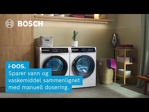 i-DOS. Sparer vann og vaskemiddel sammenlignet med manuell dosering. #LikeABosch | Bosch Home Norge