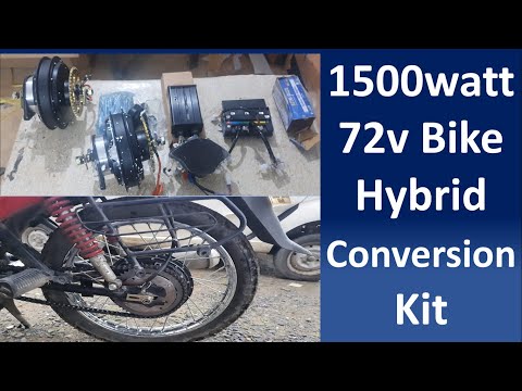 hybrid bike conversion kit | hybrid bike | petrol + electric bike | ev conversion kit India | ev