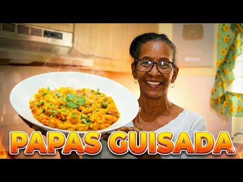 Recetas Papas Guisadas Facil, Rapido y Sin Carne  - Cocinando con Yolanda