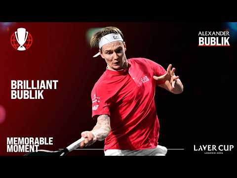 Incredible Touch <strong>From</strong> Alexander Bublik! | Laver <strong>Cup</strong> 2026