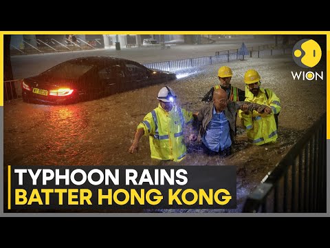Typhoon Rains Batter Hong Kong Before Wipha Weakens to Severe Tropical Storm in Guangdong | WION
