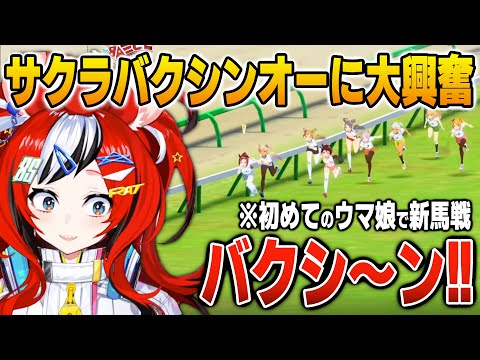 【ウマ娘】サクラバクシンオーの初レースで大興奮するハコ太郎【英語解説】【日英両字幕】