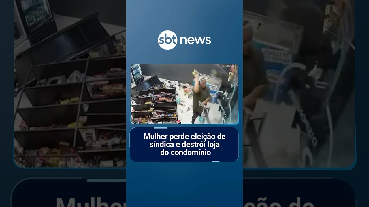 Mulher perde eleição de síndica e destrói loja do condomínio | PrimeiroImpacto