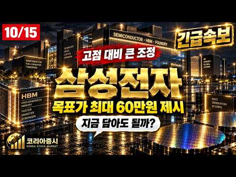 [삼성전자 주가전망]🚨 긴급속보, 2027년 HBM 세계 1위 노린다 지금이 눌림목 기회일까 #삼성전자