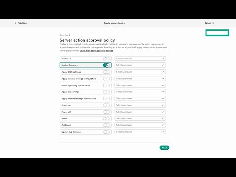 Setting Workload Approval Policies in HPE Compute Ops Management