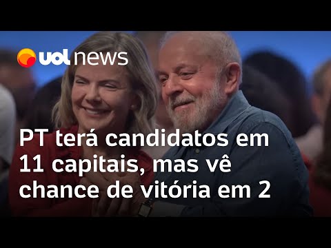 PT terá candidatos a prefeito em 11 capitais, mas vê chance de vitória em 2