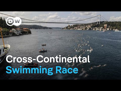 Thousands swim between continents in iconic Istanbul race | DW News