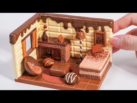 DIY Miniature Chocolate Room - Polymer Clay