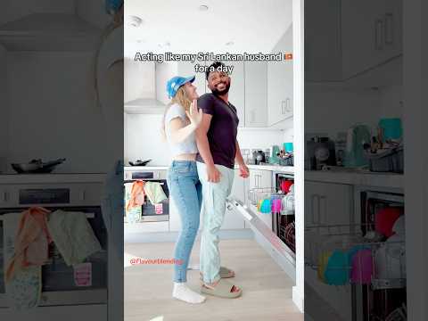 Acting like my Sri Lankan husband for a day. #couplehumour #funny #husbandwifejokes #husband
