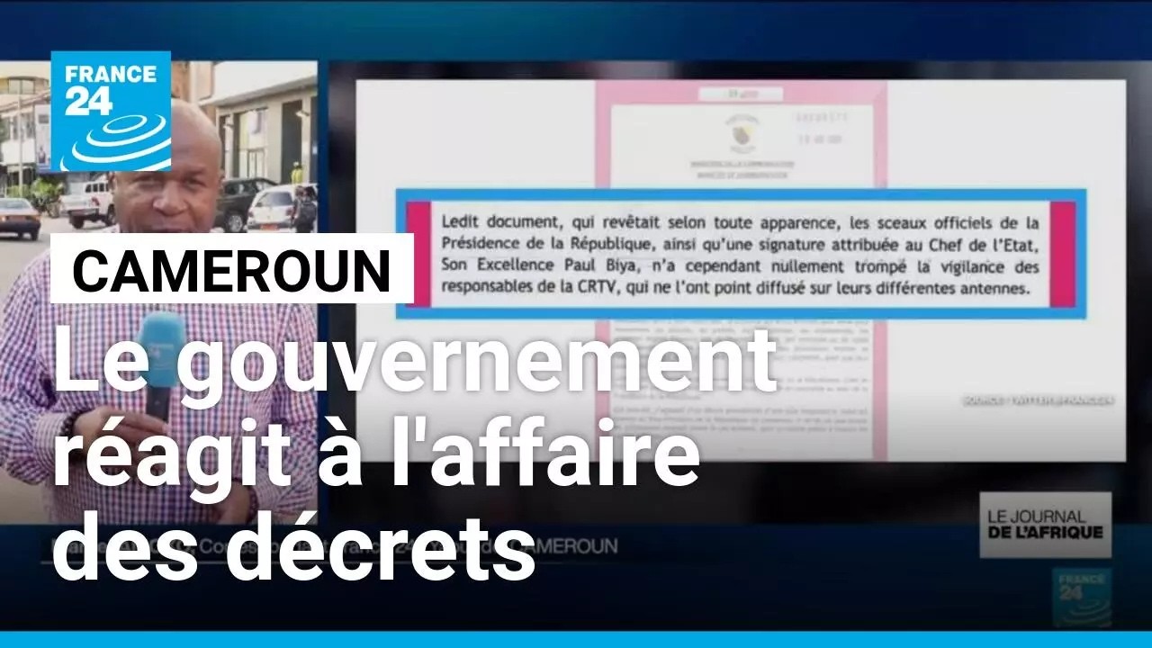 Affaire des décrets au Cameroun : le gouvernement sort du silence • FRANCE 24