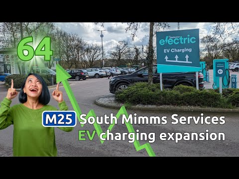 Massive EV charger expansion at UK motorway services. A look at South Mimms on the M25.