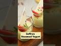 #BeatTheHeat with this easy saffron infused steamed yogurt dessert! 💕 #saffron #youtubeshorts