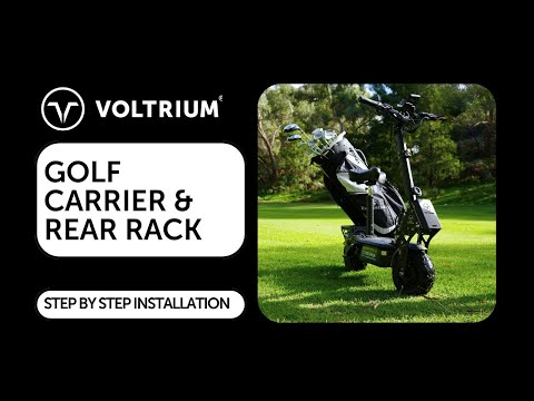 Voltrium - Golf bag Carrier & Rear Universal Cargo Rack Install