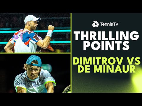 ENTERTAINING Points In Grigor Dimitrov vs Alex De Minaur Battle | Rotterdam 2023