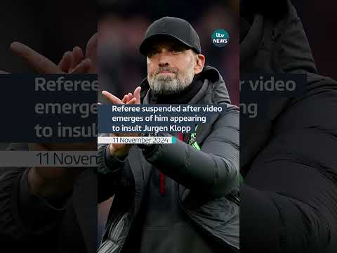 Referee David Coote has been suspended pending an investigation #itvnews #football
