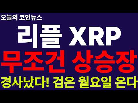 ※긴급속보※ [리플 XRP] 200%폭등 상승장 터졌다!! 연말랠리의 시작, 검은 월요일!! 더 싸게 사려다 놓친다!! 와..경사났네!!