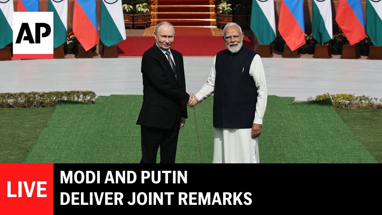 LIVE: Modi and Putin sign agreements and give joint remarks