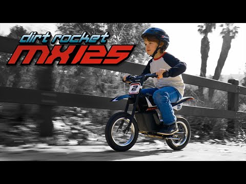 Razor MX125 Dirt Rocket Ride Video with Features