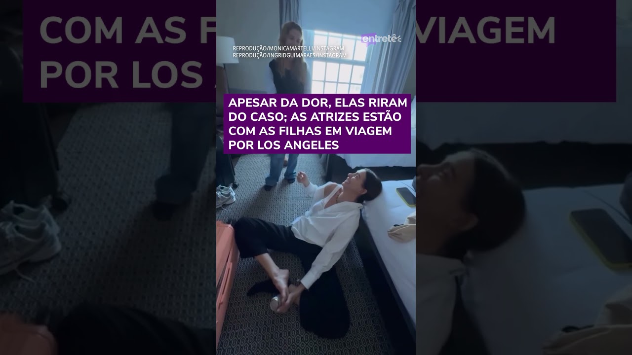 Ingrid Guimarães e Mônica Martelli mostram sufoco em menos de 15 minutos em hotel nos EUA TV Online Ingrid Guimarães e Mônica Martelli mostram sufoco em menos de 15 minutos em hotel nos EUA