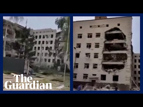 Aftermath of deadly Russian missile attack on Poltava military institute