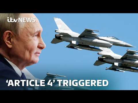 Putin accused of 'dangerous escalation' as Russian drones shot down in Polish airspace | ITV News
