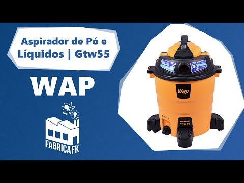 Aspirador de Pó e Água e Soprador GTW 55 1600W 127V Wap - Vídeo explicativo