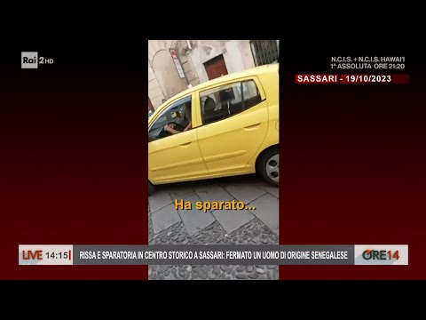 Rissa e sparatoria a Sassari: fermato un uomo senegalese - Ore 14 del 20/10/2023