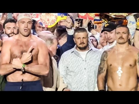 Fury vs usyk • weigh-in & chaos at final face off