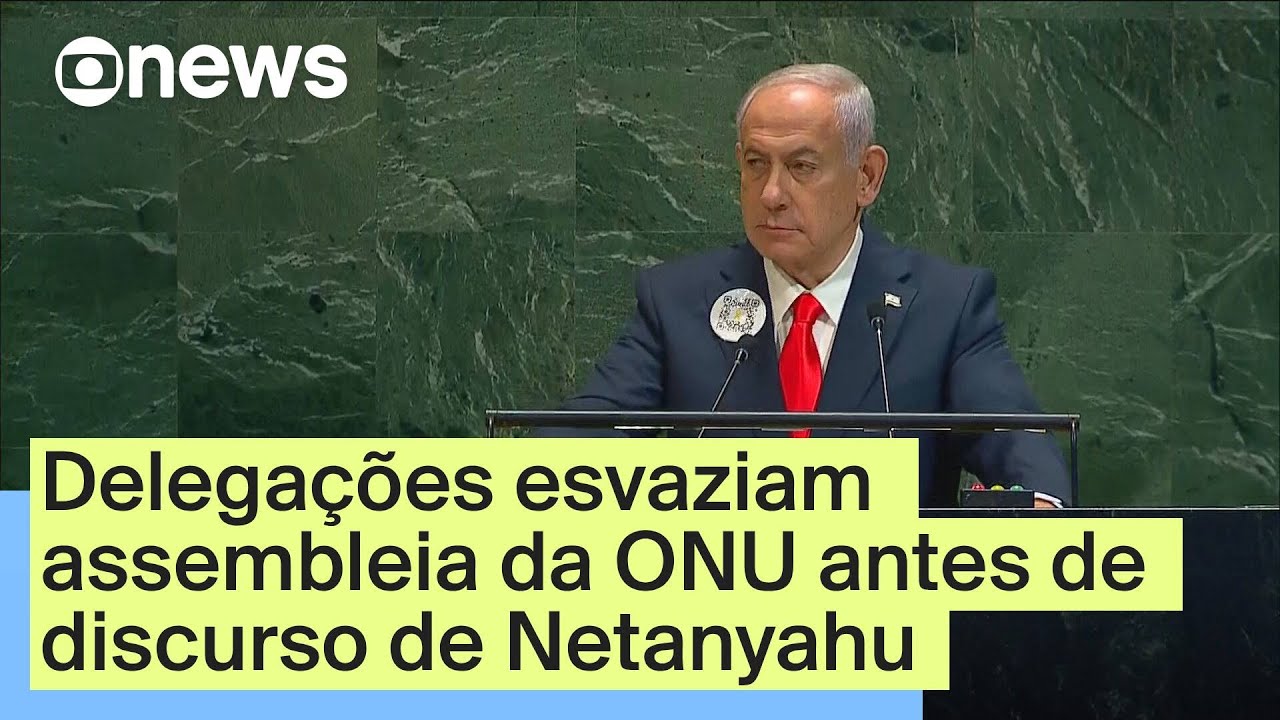 Delegações esvaziam assembleia da ONU antes de discurso de Netanyahu