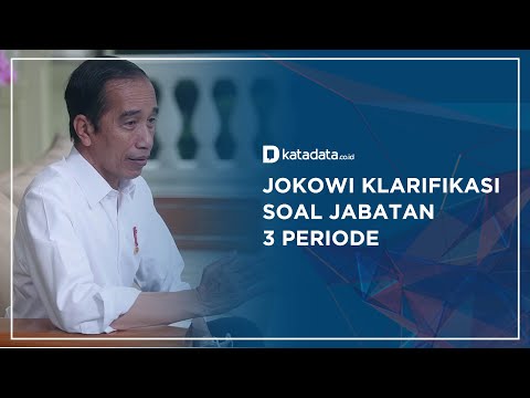 Jokowi Klarifikasi Soal Jabatan 3 Periode | Katadata Indonesia