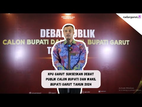 KPU Garut Sukseskan Debat Publik Calon Bupati dan Wakil Bupati Garut Tahun 2024