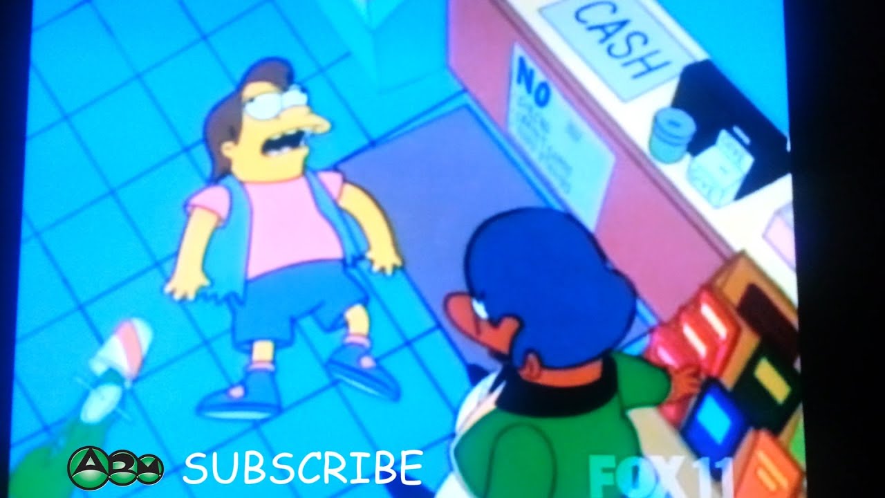 Simpsons Nelson Leaves His Body To Ha Ha Bart Youtube 