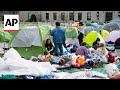 Students protest the Israel-Hamas war across US with tent encampments