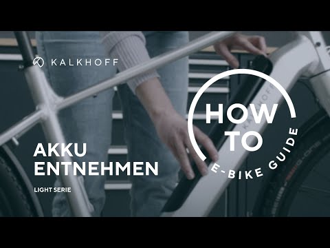 Kalkhoff Light: Akku entnehmen (Bosch CompactTube 400Wh) | KALKHOFF