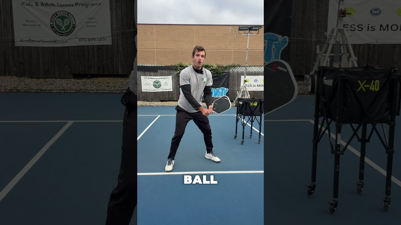Follow these SIMPLE tips to dominate the kitchen with a two-handed backhand topspin dink 👍 #dink