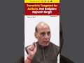 Terrorists Face Action for Deeds, Not Faith: Defence Minister Rajnath Singh
