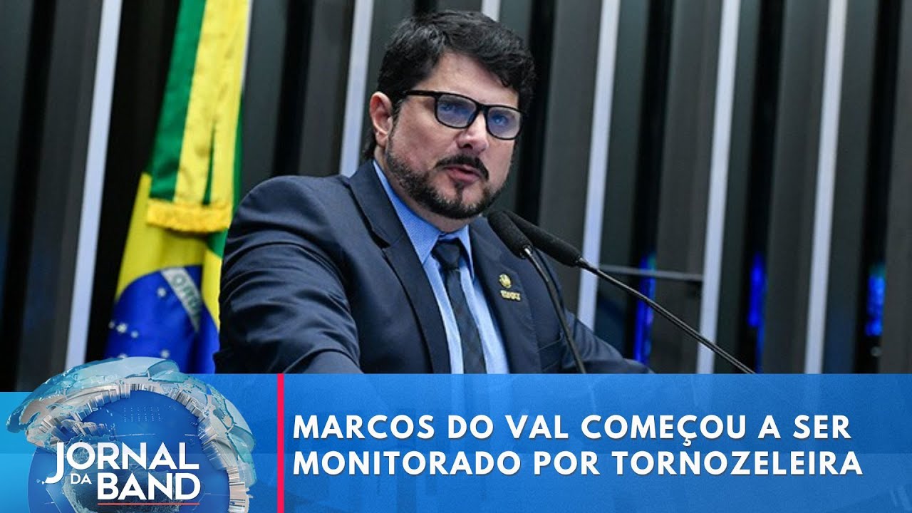 Marcos do Val começa a ser monitorado por tornozeleira eletrônica I Jornal da Band